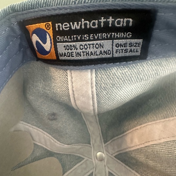 Preppy-  Denim -  Summer Camp -  Dog Baseball Hat | NWT Adjustable + Cotton - Picture 4 of 5